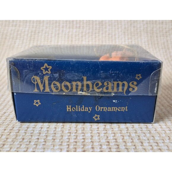 Vintage Moonbeams In Box Holiday Ornaments Lot of 4 Adorable Child Angel on Moon - Picture 4 of 5